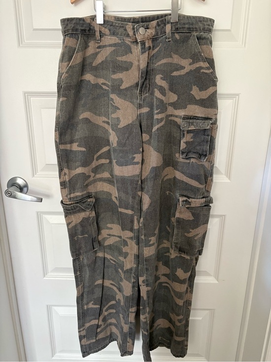 Denim - Camouflage Cargo Pants for Men - Olive/Brown Camo